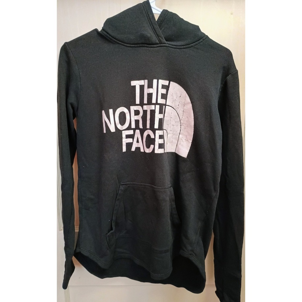 The North Face Hoodie Black Pullover Sweatshirt Logo Small 4–6